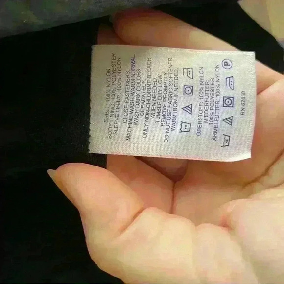 Lands End Mens Jacket Windbreaker XXL 50-52 Black - Picture 10 of 11